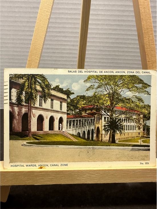 Other - 1933 Ancon Hospital Panama Canal Zone vintage postcard Washington stamp